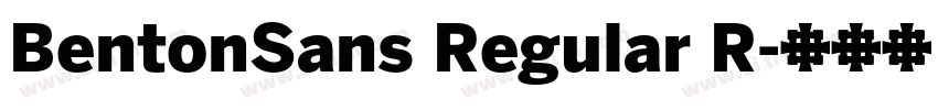 BentonSans Regular R字体转换